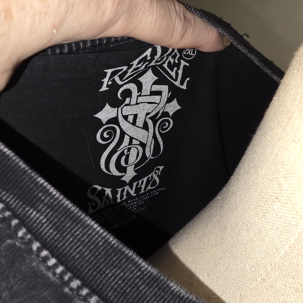 Rebels Black and Orange Long Sleeve Tee - Picture 5 of 6